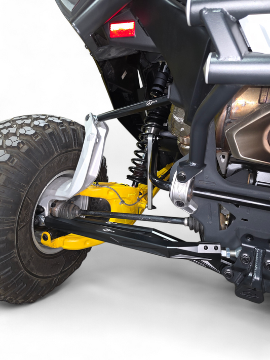 2024+ Can Am Maverick R High Clearance Adjustable Radius Rods (Anodized Black)