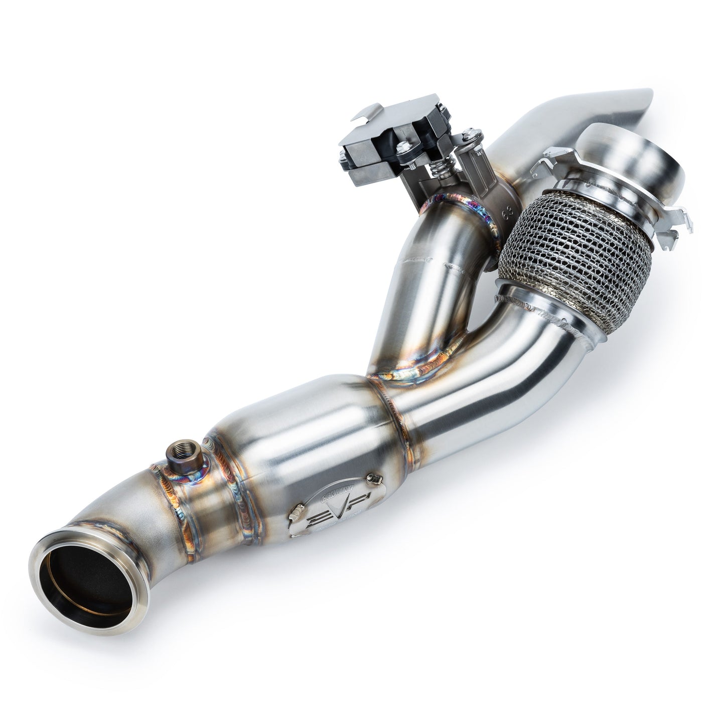 EVP Racing Shocker Electric Side-Dump Down Pipe with Bullet Muffler for 2024 Can-Am Maverick R