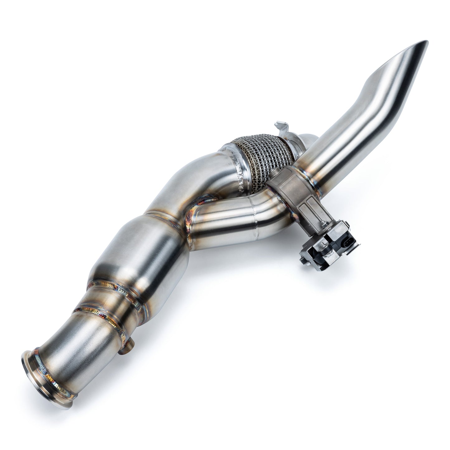 EVP Racing Shocker Electric Side-Dump Down Pipe with Bullet Muffler for 2024 Can-Am Maverick R