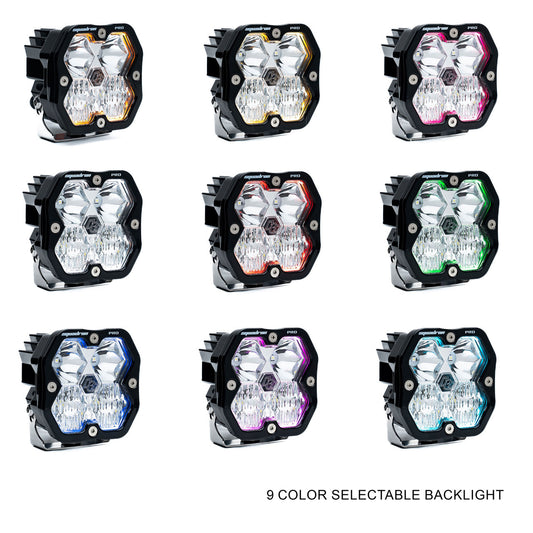 Squadron 2.0 Pro Black LED Auxiliary Light Pod Pair