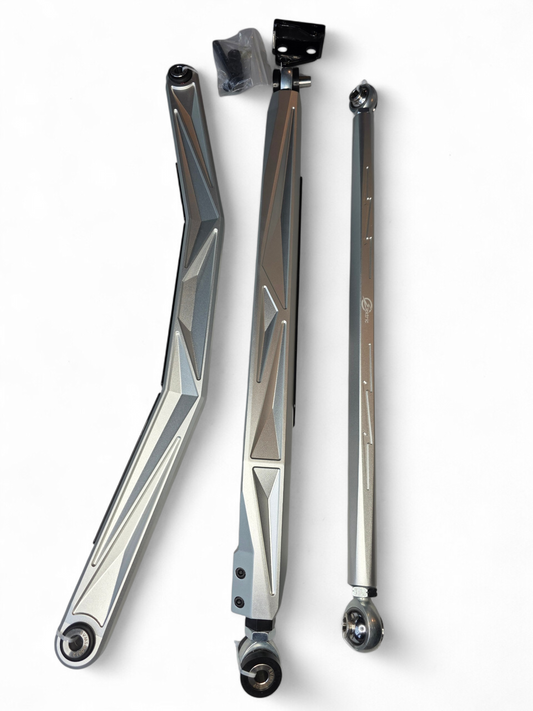 2024+ Can Am Maverick R High Clearance Adjustable Radius Rods (Anodized Clear)