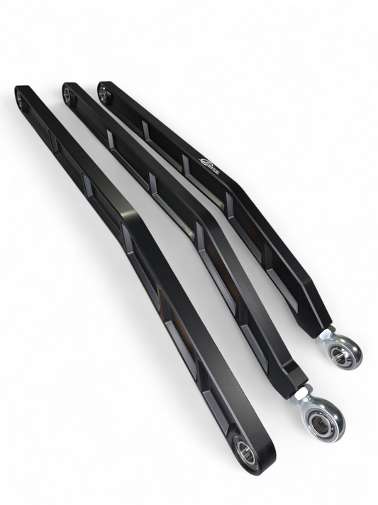 2017+ Can Am X3 Maverick Volt Billet Radius Rods Anodized Black (RS 72" Model Only)