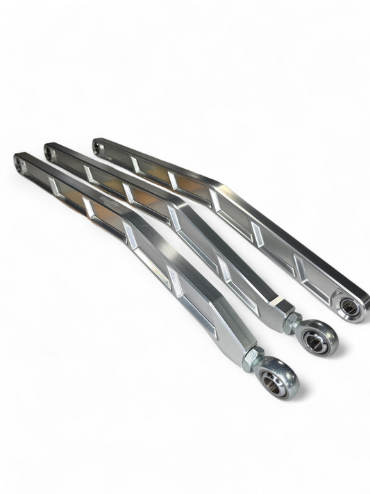 2017+ Can Am X3 Maverick Volt Billet Radius Rods Anodized Clear (RS 72" Model Only)