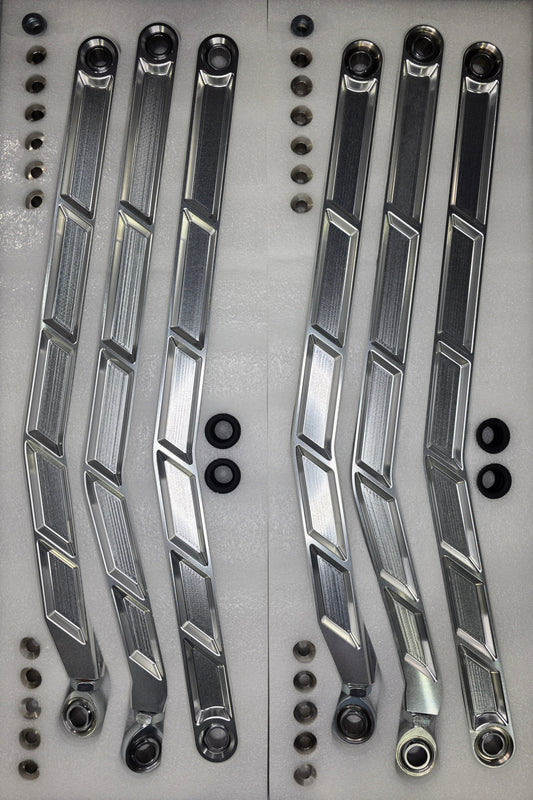 2017+ Can Am X3 Maverick Volt Billet Radius Rods Anodized Clear (RS 72" Model Only)
