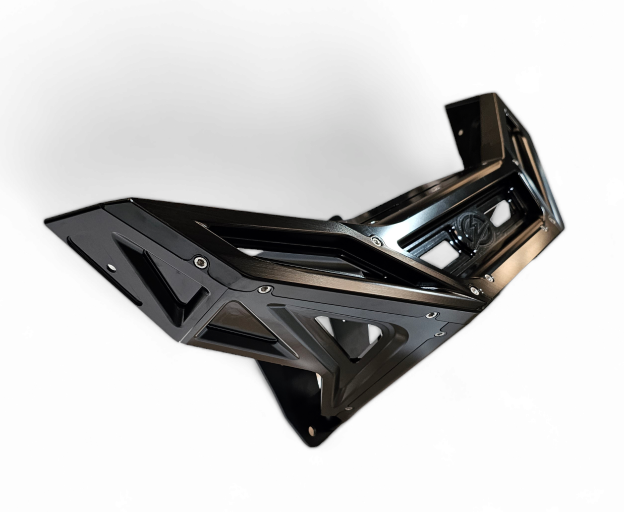 2022-2026 Polaris RZR Pro R, Pro S, Turbo R Machined Billet Front Winch Bumper (Black Anodize)