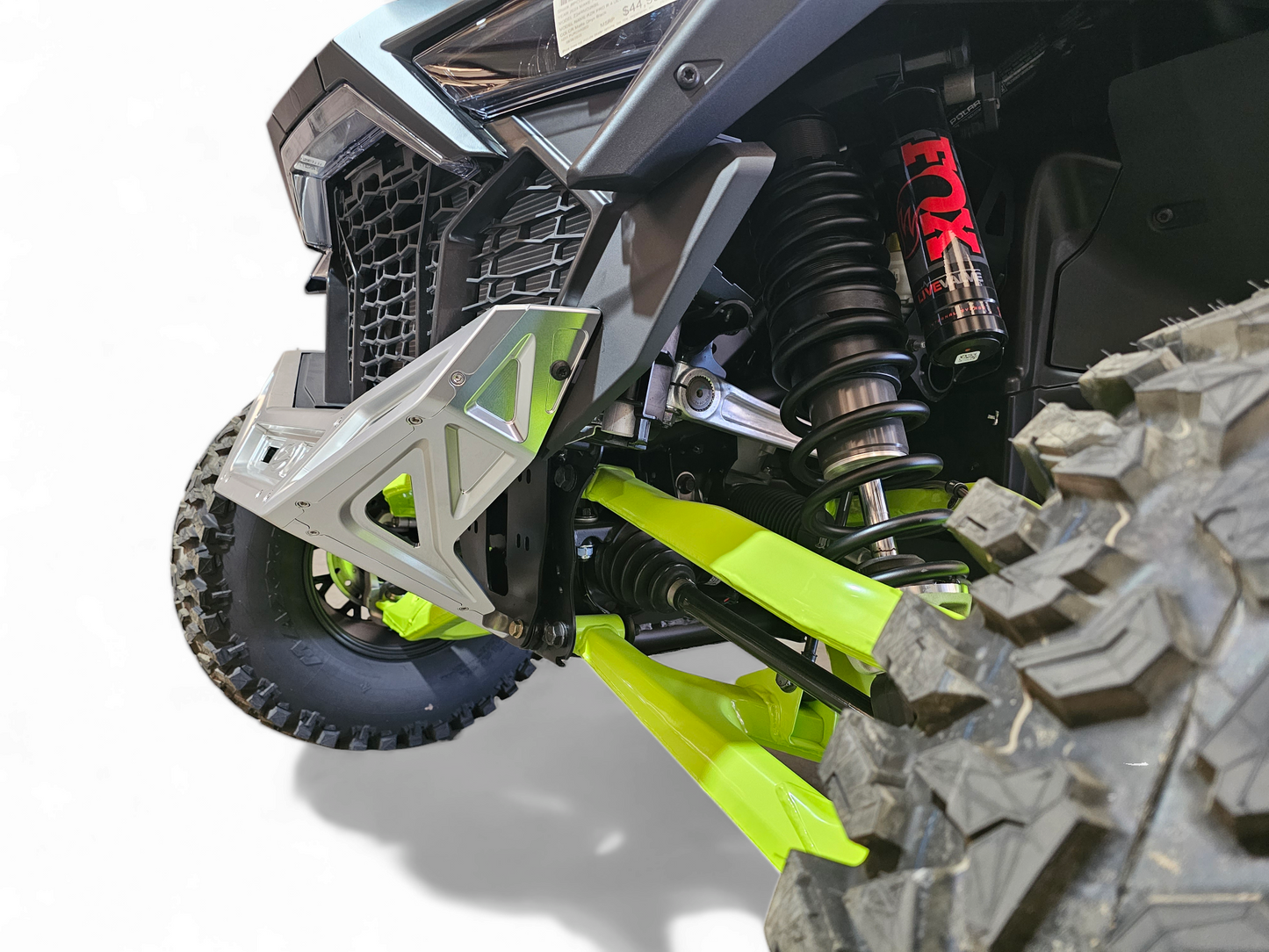 2022-2026 Polaris RZR Pro R, Pro S, Turbo R Machined Billet Front Winch Bumper (Clear Anodize)