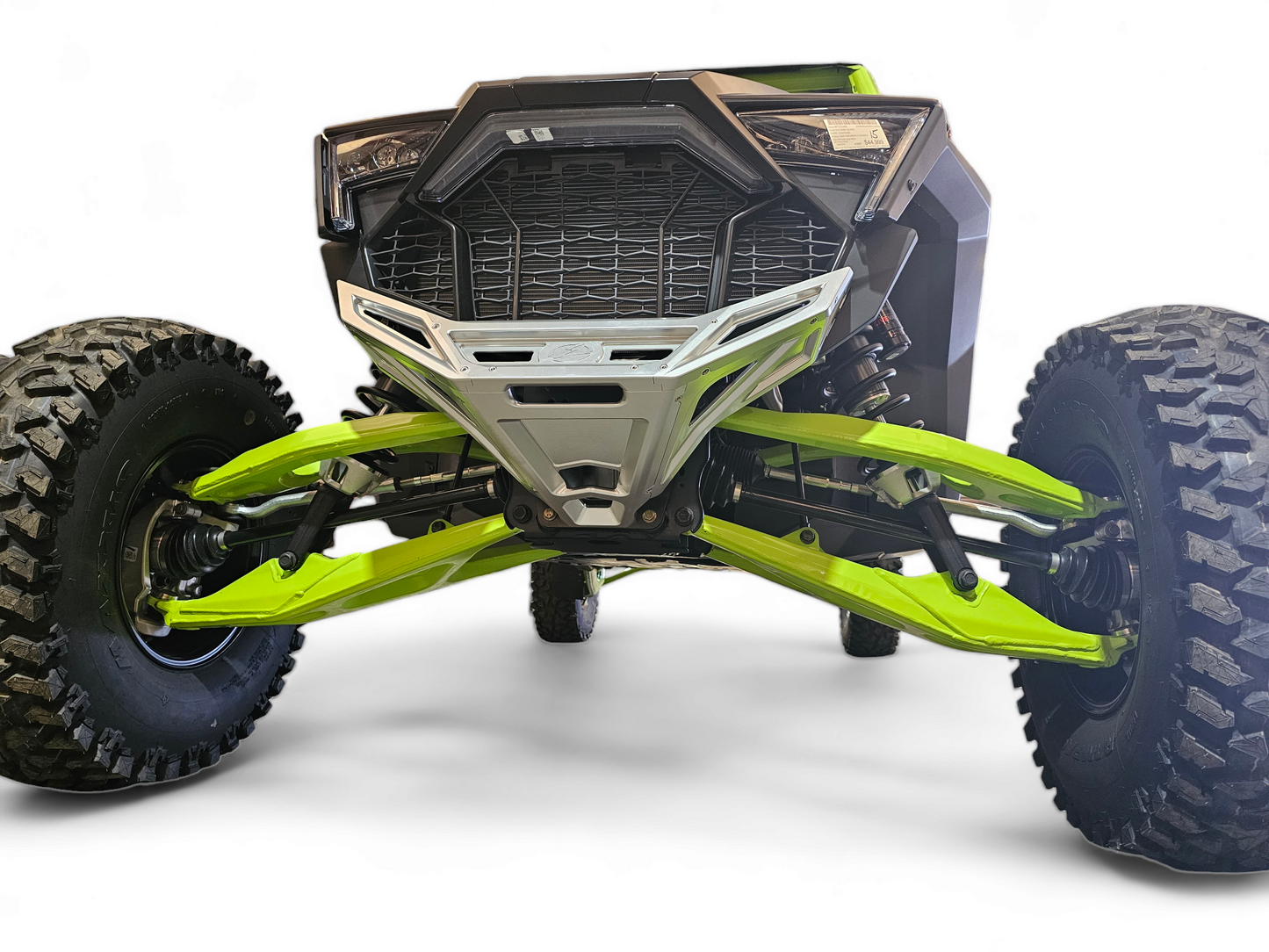 2022-2026 Polaris RZR Pro R, Pro S, Turbo R Machined Billet Front Winch Bumper (Clear Anodize)