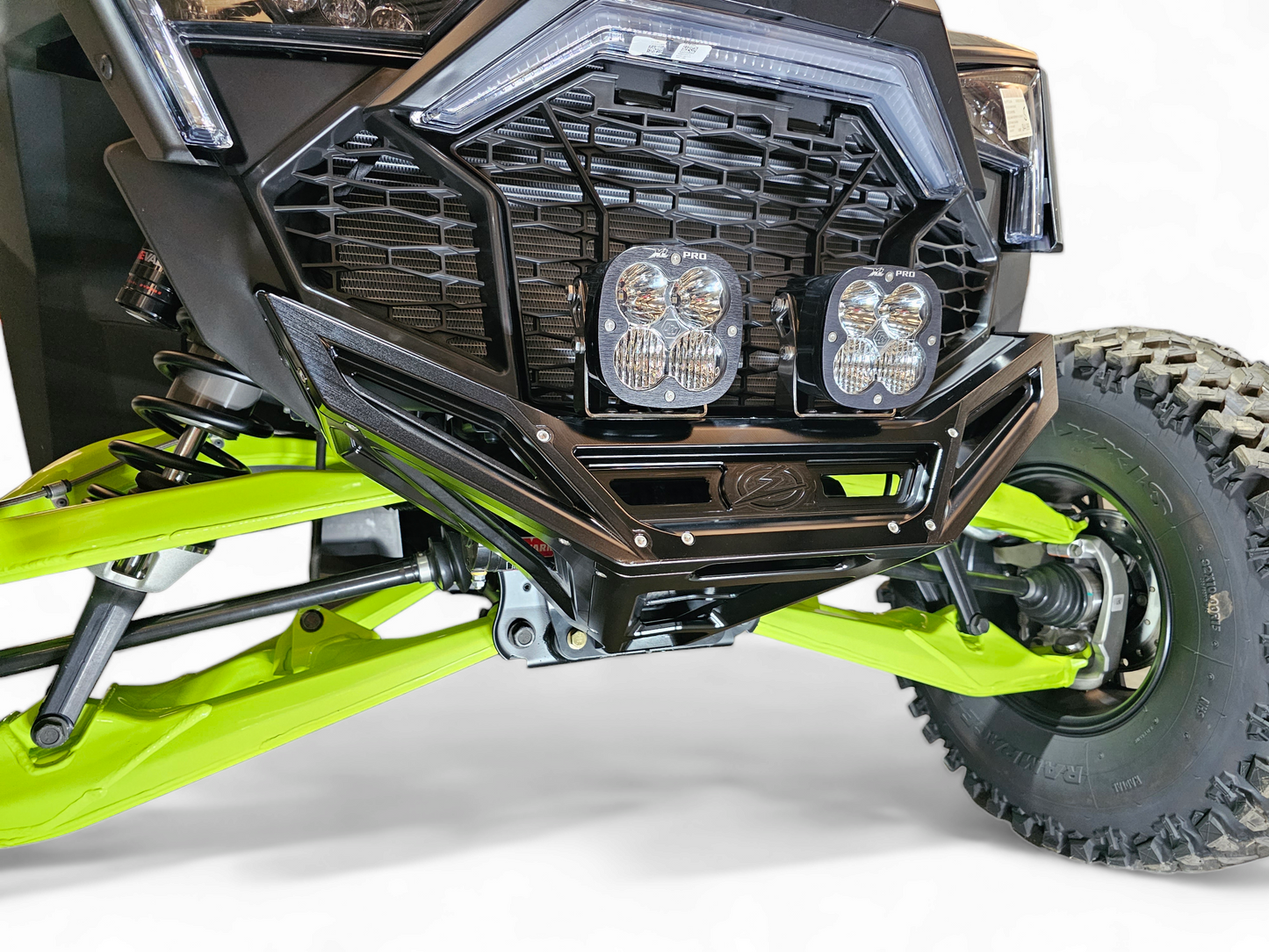 2022-2026 Polaris RZR Pro R, Pro S, Turbo R Machined Billet Front Winch Bumper (Black Anodize)
