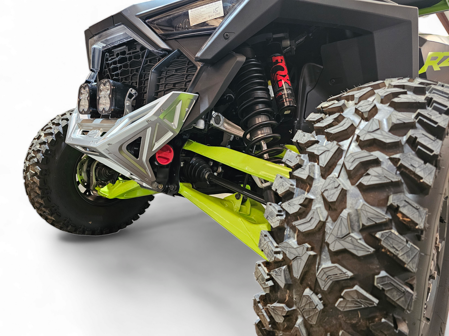 2022-2026 Polaris RZR Pro R, Pro S, Turbo R Machined Billet Front Winch Bumper (Clear Anodize)