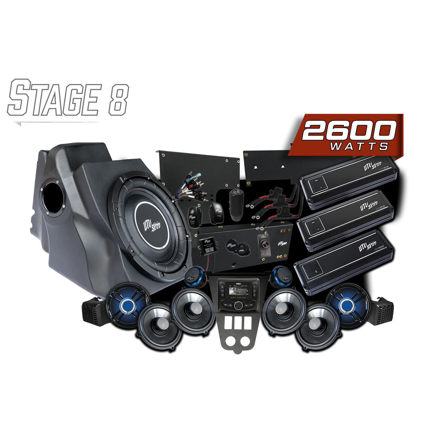 '25-'26 RZR® Pro Series Signature Stage 8 Stereo Kit | UTVS-PRO2-S8-S