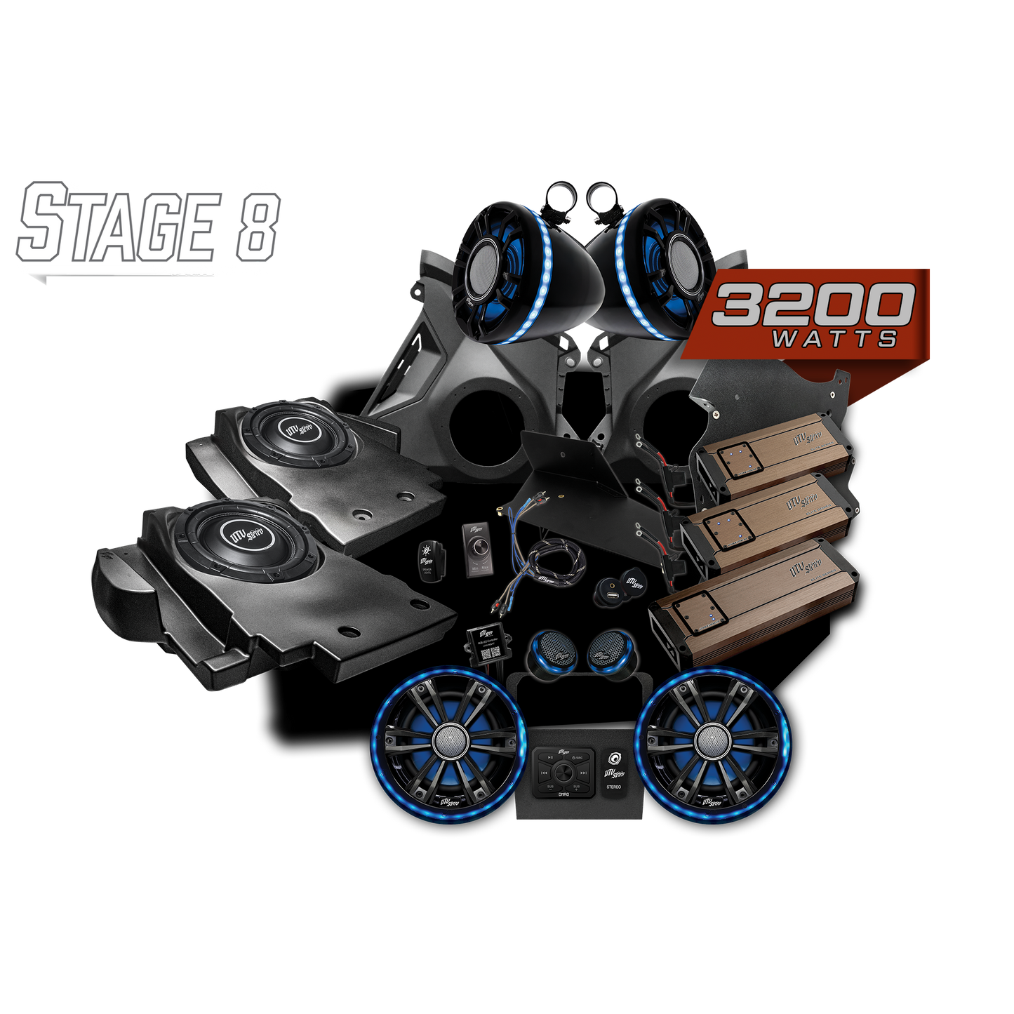 Can-Am® Maverick R Elite Series Stage 8 Stereo Kit | UTVS-R-S8-E