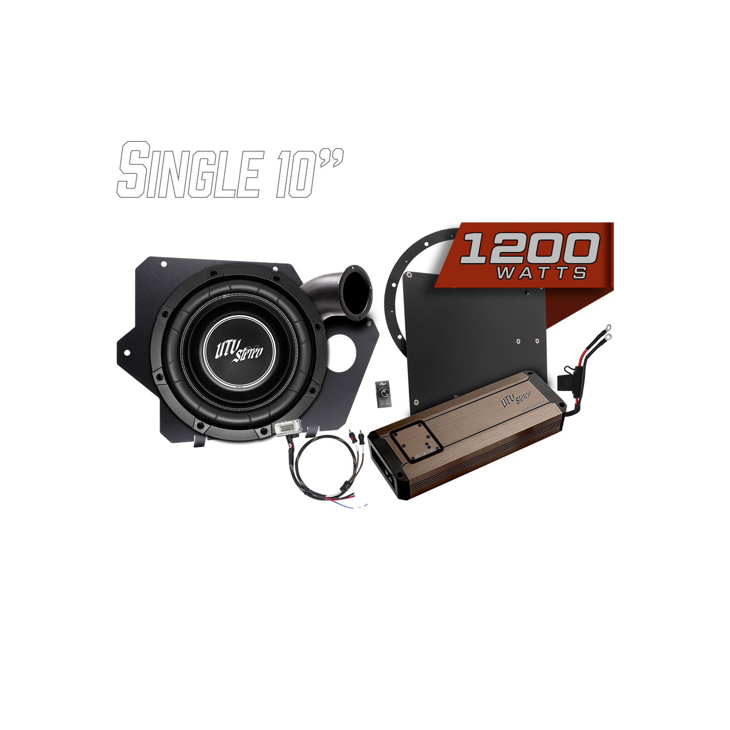 Polaris® Xpedition 1200W 10" Subwoofer Kit  | UTVS-XPD-SUB-1200-1