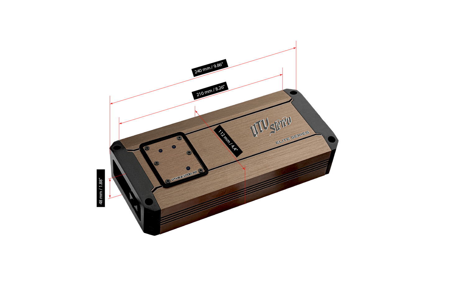 Elite Series 1000W 4-Channel Amplifier | UTVS-E1000.4D Kawasaki